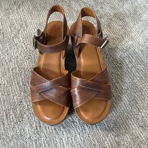 Kork-Ease Leather Wedges